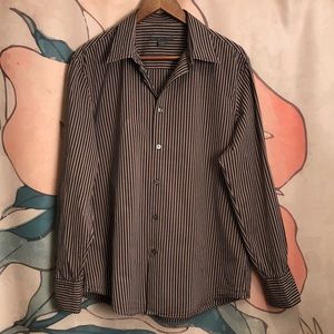 John Varvatos Long Sleeve Button Down Shirt Sz L